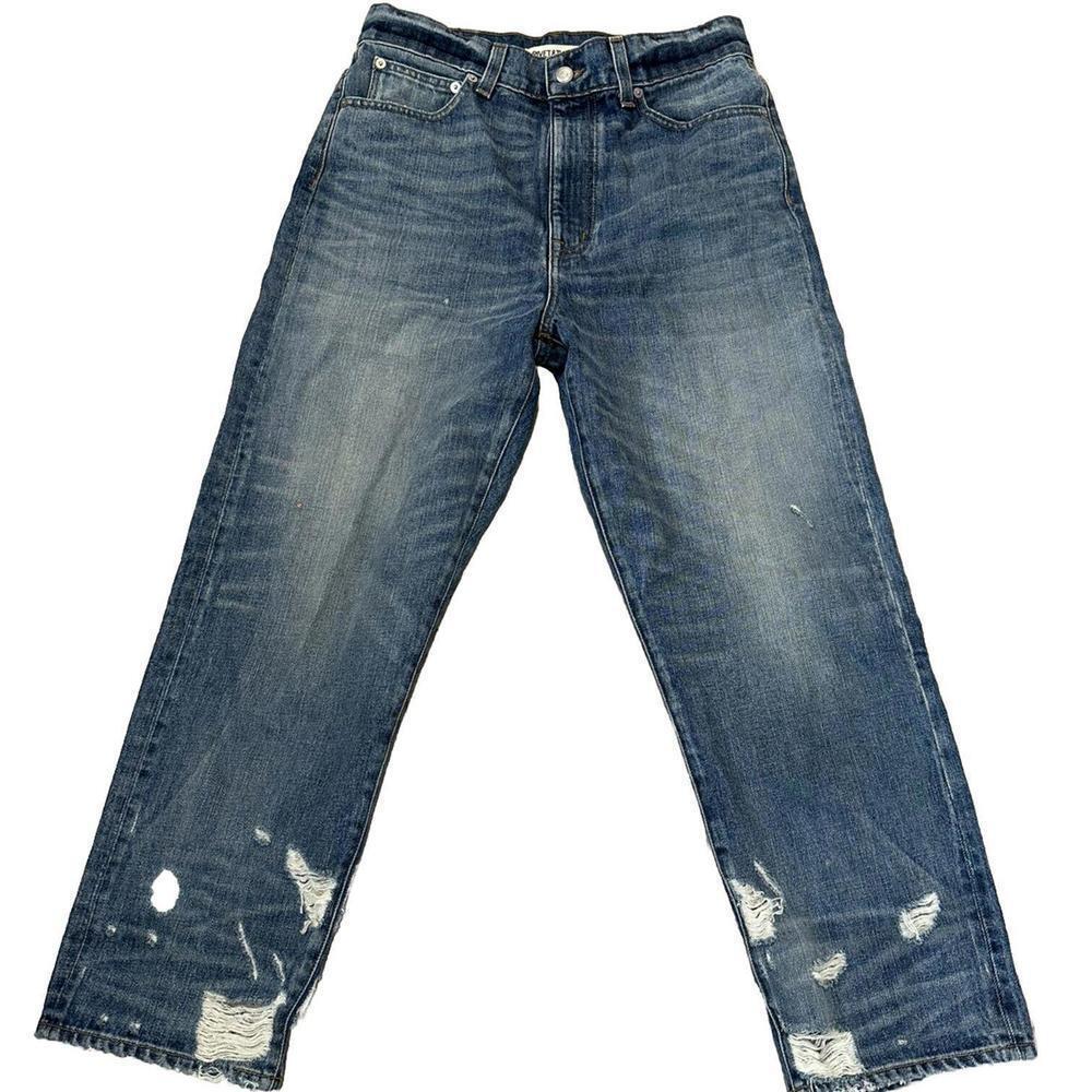 Rivet & Thread Madwell Jeans Size 27 Women’s Denim Custom Stitching Distressed